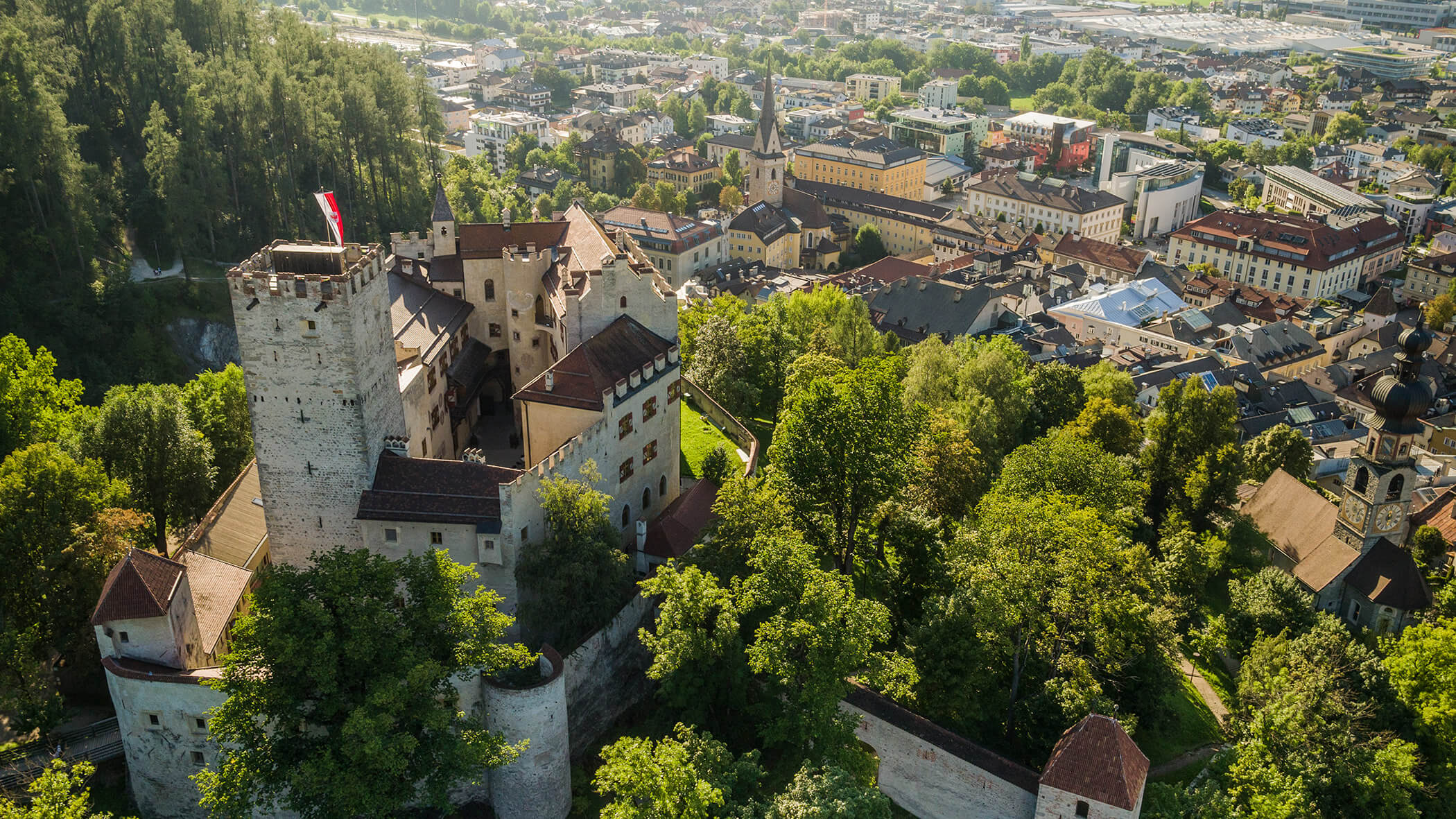 Castle of Brunico and the city of Brunico - OLM Nature Escape